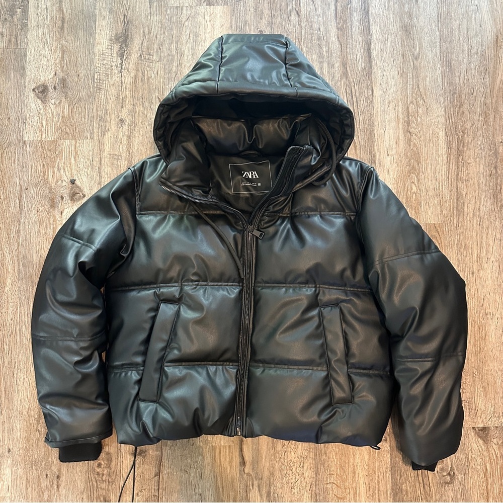Zara Black Puffer Jacket